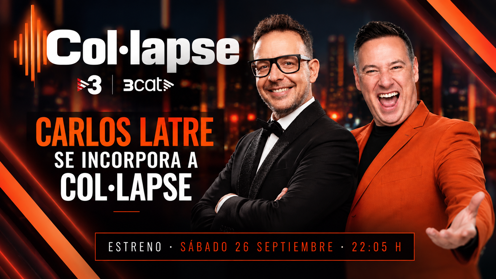 Carlos Latre se incorpora a Col·lapse de TV3 y 3Cat como colaborador con una sección de humor e imitaciones.